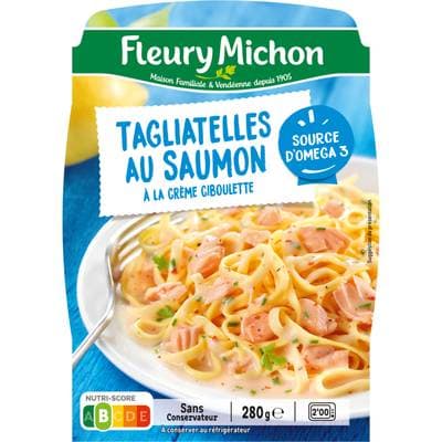 Fleury Michon Tagliatelles au Saumon, Crème Ciboulette, 280g