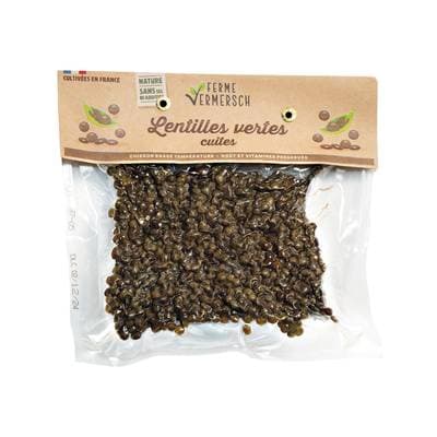 Ferme Vermersch Lentilles Vertes Cuites, 300g
