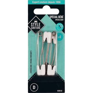 Style couture Epingle surete bébé x4