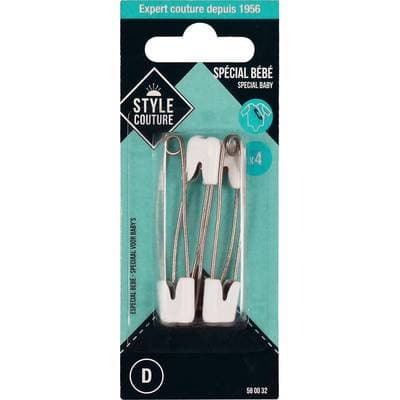Style couture Epingle surete bébé x4