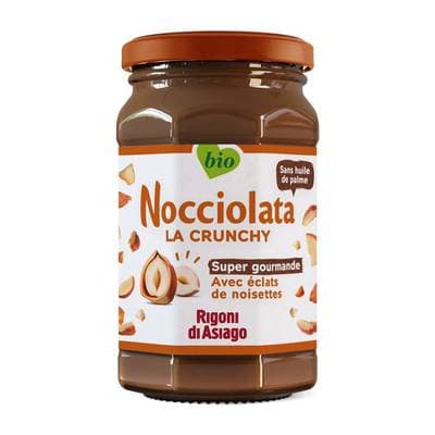 Nocciolata Rigoni Di Asiago Pâte à Tartiner aux éclats de Noisettes BIO, 250g
