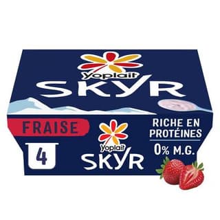 Yoplait Skyr à la fraise 0%mg, 4x100g