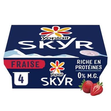 Yoplait Skyr à la fraise 0%mg, 4x100g