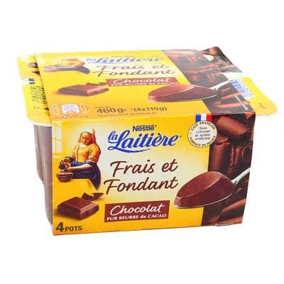 La laitière Frais et Fondant Chocolat, 4x115g