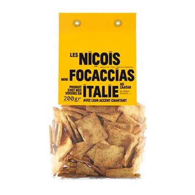 Les niçois Mini Focaccias au Zaatar, 200g