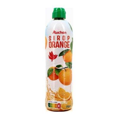 Auchan Sirop orange, 75cl