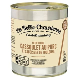 La Belle Chaurienne Cassoulet au Porc et Saucisses de Toulouse, 840g