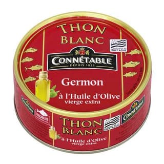 Connetable Thon Blanc à l'Huile d'Olive vierge extra, 160g