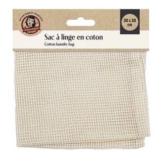 La Ménagère Sac à linge - filet de lavage coton