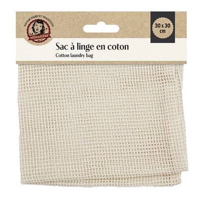 La Ménagère Sac à linge - filet de lavage coton