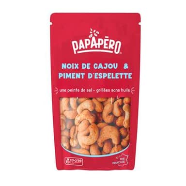 Papapéro Noix de cajou & piment d'Espelette, 100g