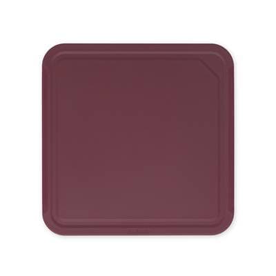 Brabantia Planche à découper, Medium - Aubergine Red, 25 x 25 cm