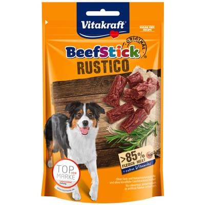 Vitakraft Beef Stick Beef Stick Rustico - Friandise Récompense pour chien, 55g