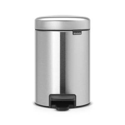 Brabantia Poubelle à pédale New Icon Matt Steel, 3 litres