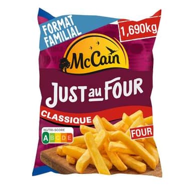McCain Frites Just au Four Classique, 1,69kg