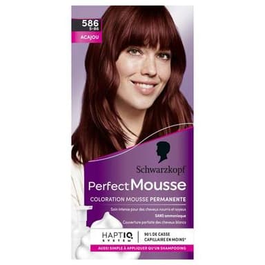 Perfect Mousse Coloration Mousse Permanente Acajou 586, Acajour 586 92,5 ml