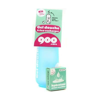 900Care Kit Gel Douche Flacon + Recharge, 240ml