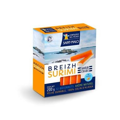 Compagnie Des Pêches Saint Malo Surimi Saveur Crabe, 200g