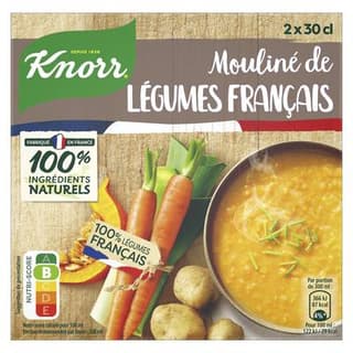 Knorr & La Potagère Soupe Mouliné de Légumes Français, 2x30cl