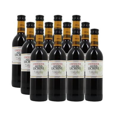 Vin de pays d'Oc rouge IGP Merlot Chevalier Alexis Lichine, 12x25cl