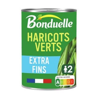 Bonduelle Haricots Verts extra fins en conserve, 220g