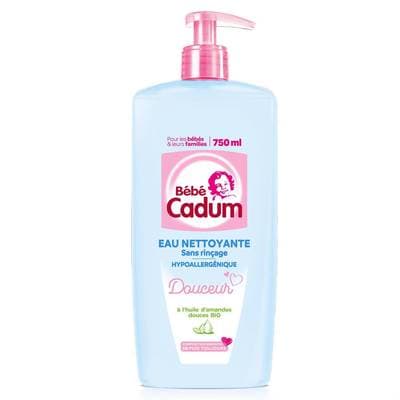 Bébé Cadum Lotion Bébé Nettoyante Hypoallergénique sans rinçage, 750ml