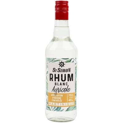 St Simon Rhum blanc Martinique 40°, 70cl