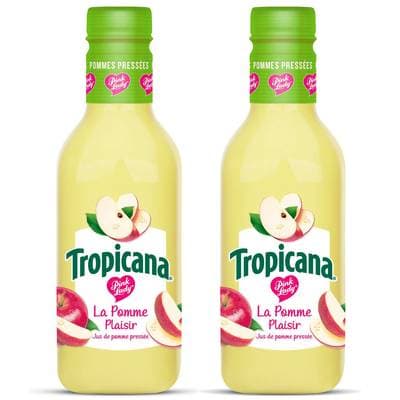 Tropicana Jus de Pommes Pressées, Lot de 2x90cl
