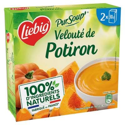 Liebig Soupe Velouté de Potiron bio, 2x30cl