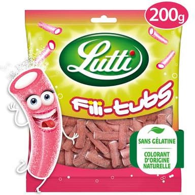 Lutti Bonbons fili tubs fraise, 200g