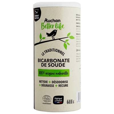 Auchan Better Life Bicarbonate de soude écologique en salière, 600g