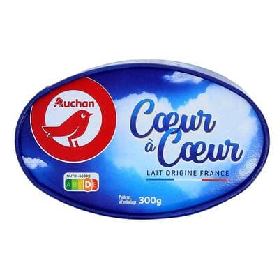 Auchan Fromage ovale double crème, 300g