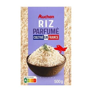 Auchan Riz Parfumé Indiica cultivé en France, 500g