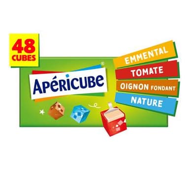 Apéricube Minis Fromages Long Drink, 48 cubes - 250g