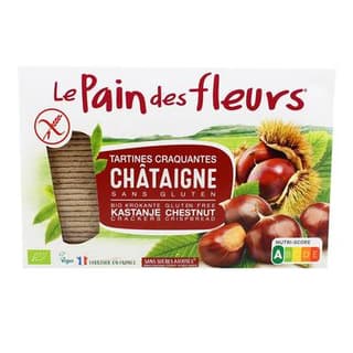 Le pain des fleurs Tartines craquantes à la châtaigne, sans gluten, bio, 300g