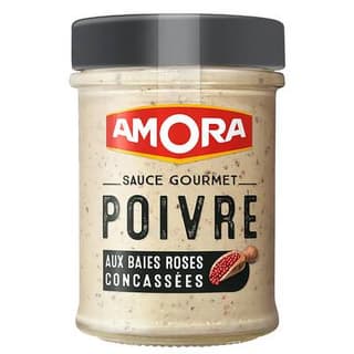 Amora auce gourmet poivre aux baies roses concassées en bocal, 188g