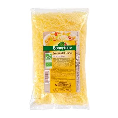 Bonneterre Emmental rapé bio, 200g