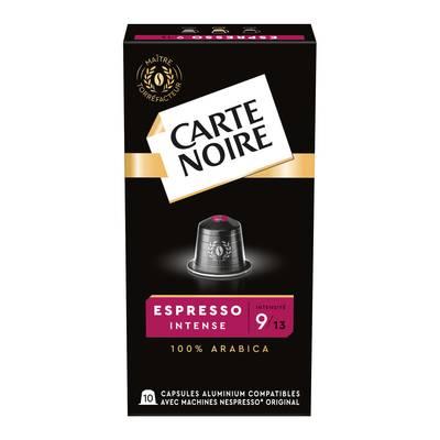 Carte Noire - Capsules de café Espresso Intense n°9 compatibles Nespresso
