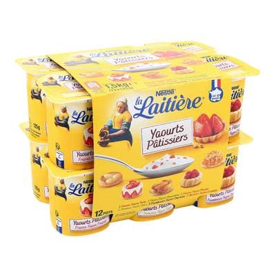 La laitière Yaourts pâtissiers aux fruits panachés, 12x125g
