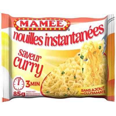 Mamee Nouilles instantanées saveur curry en sachet, 85g