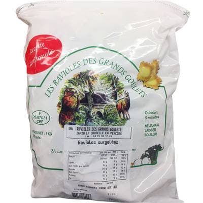 Les Ravioles des Goulets Ravioles artisanales, 1kg