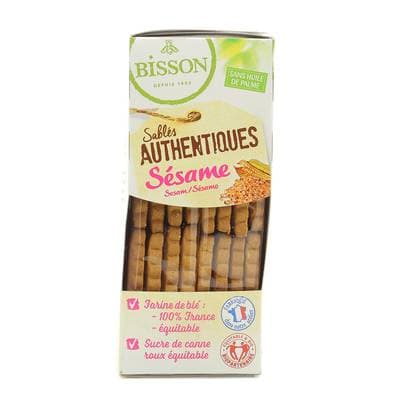Bisson Les Authentiques biscuits sésame bio, 175g