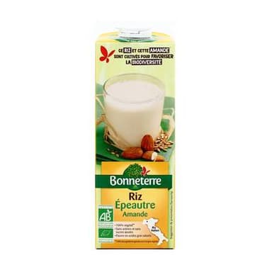 Bonneterre Boisson riz épeautre amande bio, 1L