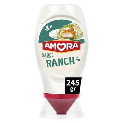Amora Sauce Ranch en flacon souple Squeeze Top Down, 245g
