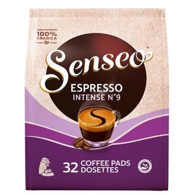 Senseo Café dosette espresso intense arabica, 32 dosettes