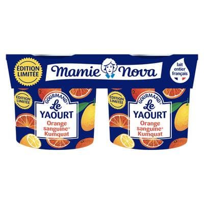 Mamie Nova Yaourt Orange Sanguine Kumquat, 2x150g