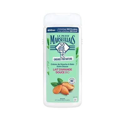 Le Petit Marseillais Crème de douche et bain lait d'amande douce bio, 650ml