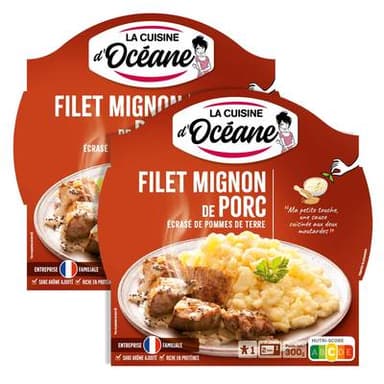 La Cuisine d'Océane Filet Mignon de Porc et Ecrasé de Pommes de Terre, Lot de 2x300g
