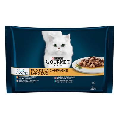 Purina - Gourmet Perle - Sachets Duo de la Campagne 4 variétés pour chat