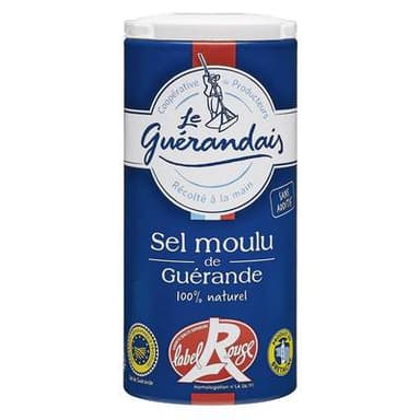 Le Guérandais Sel Fin de Guérande en Boite IGP Label Rouge, 250g